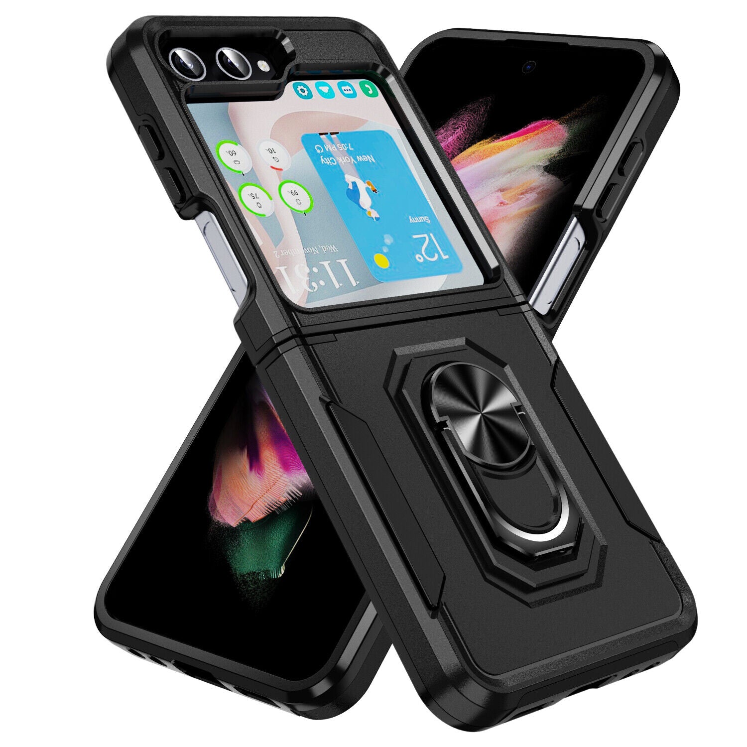 Coque robuste avec anneau pour Samsung Galaxy Z Flip 6 5G Coque robuste avec anneau pour Samsung Galaxy Z Flip 6 5G